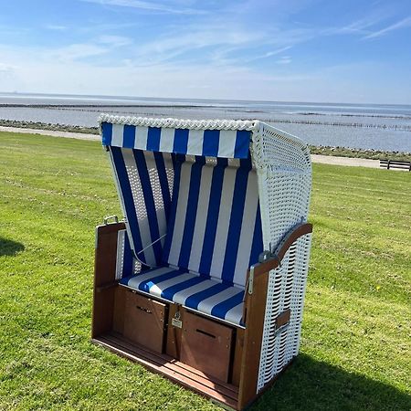 Fewo Schroeder - Bude 63A - Mit Strandkorb Am Meer - Inklusive Bettwaesche Und Handtuecher Westerdeichstrich Exterior foto