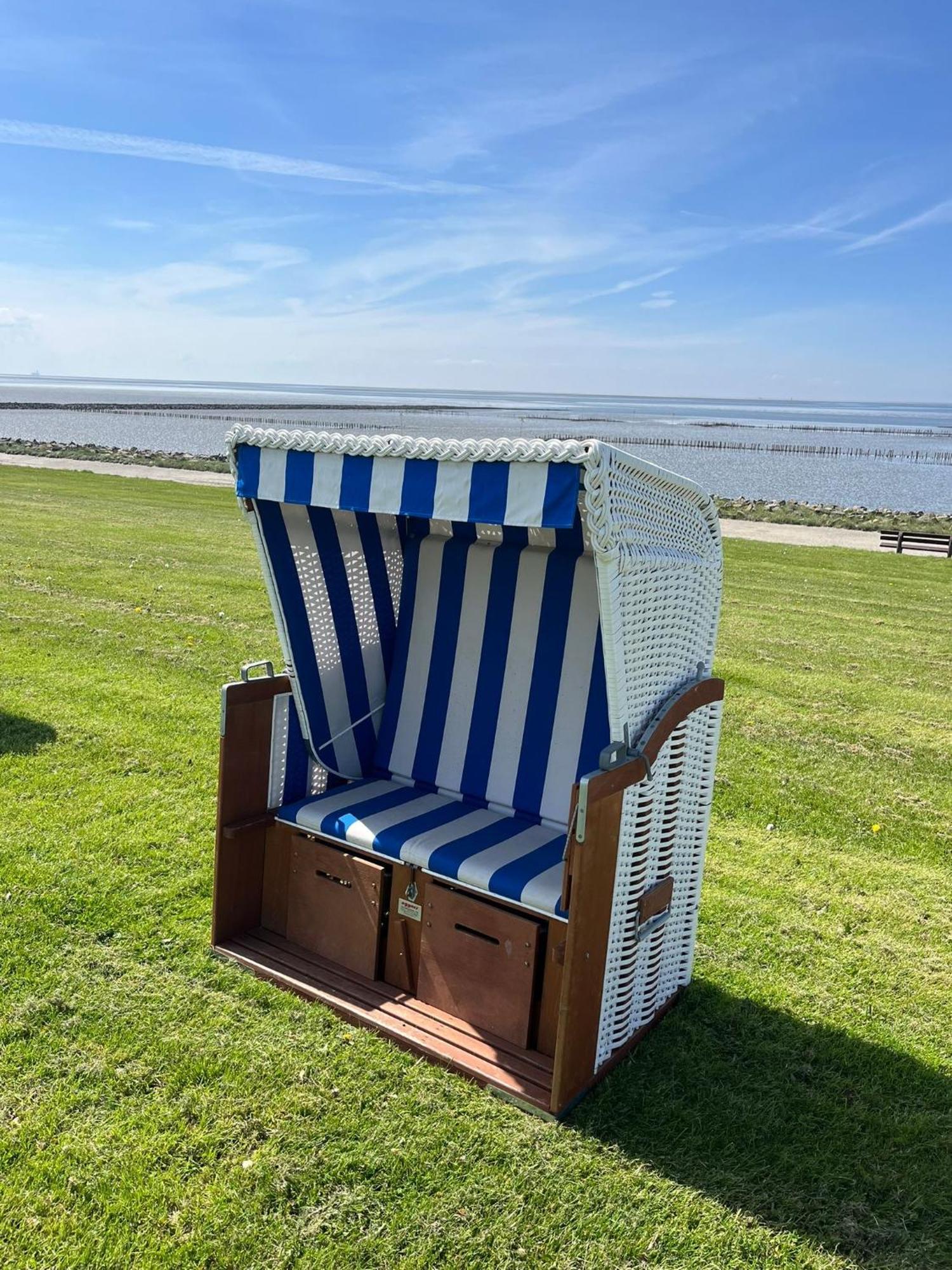 Fewo Schroeder - Bude 63A - Mit Strandkorb Am Meer - Inklusive Bettwaesche Und Handtuecher Westerdeichstrich Exterior foto