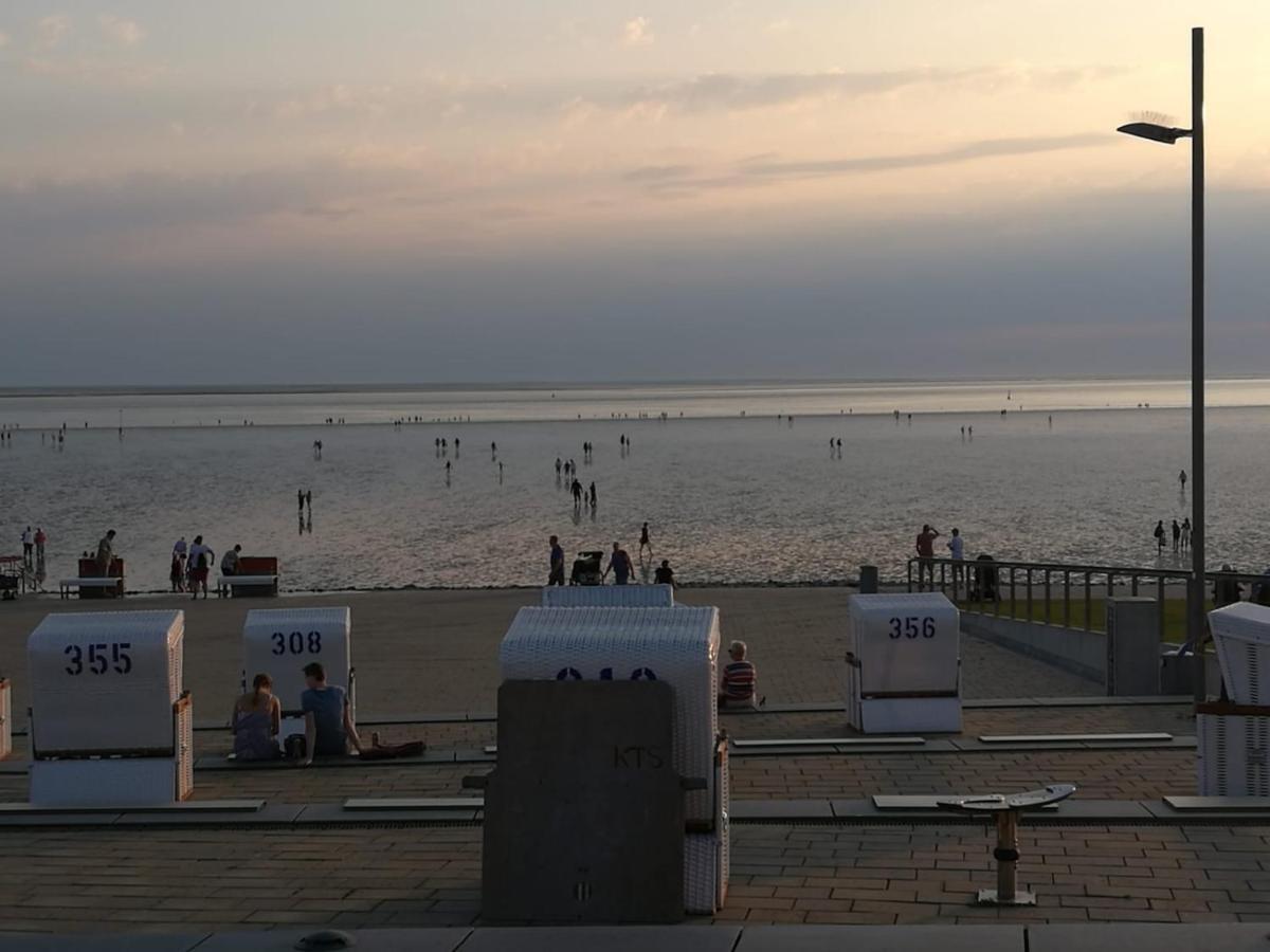 Fewo Schroeder - Bude 63A - Mit Strandkorb Am Meer - Inklusive Bettwaesche Und Handtuecher Westerdeichstrich Exterior foto
