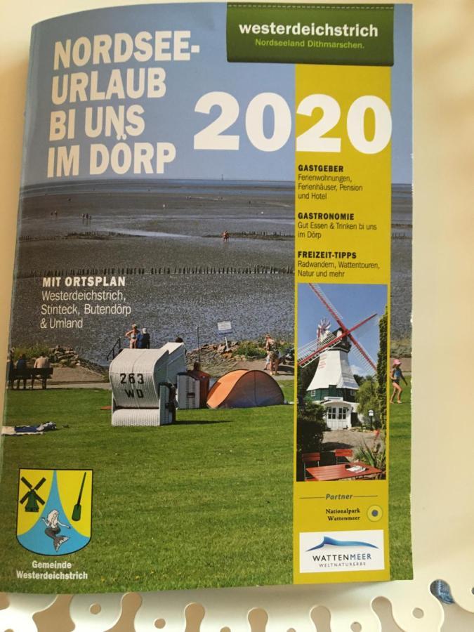 Fewo Schroeder - Bude 63A - Mit Strandkorb Am Meer - Inklusive Bettwaesche Und Handtuecher Westerdeichstrich Exterior foto